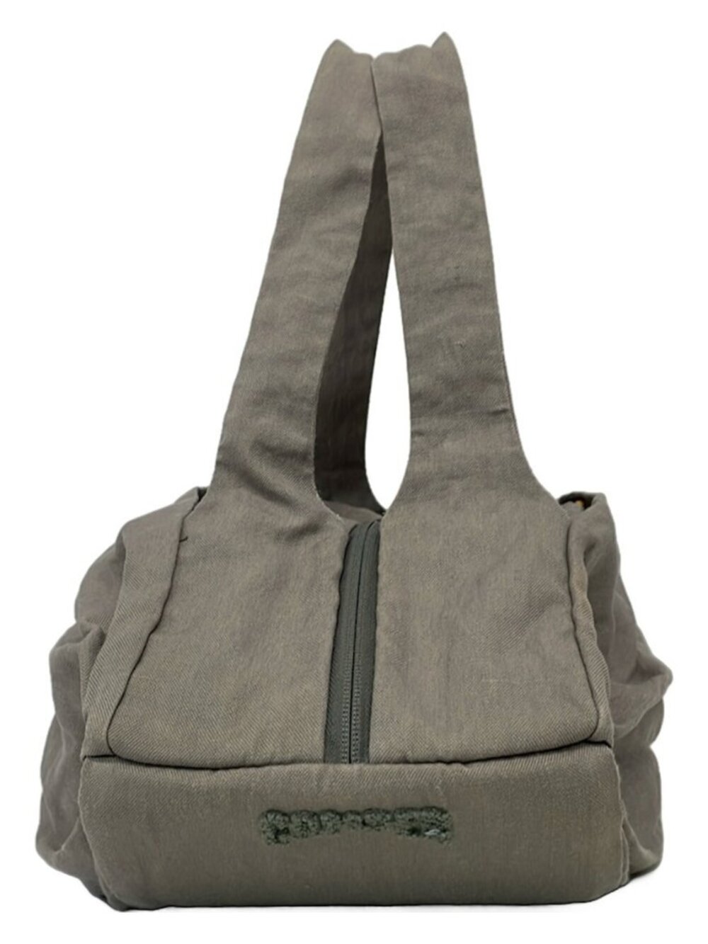 CAMPER Gray Canvas Handbag